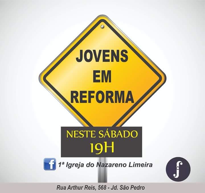 Culto de Jovens- Tema Jovens em Reforma